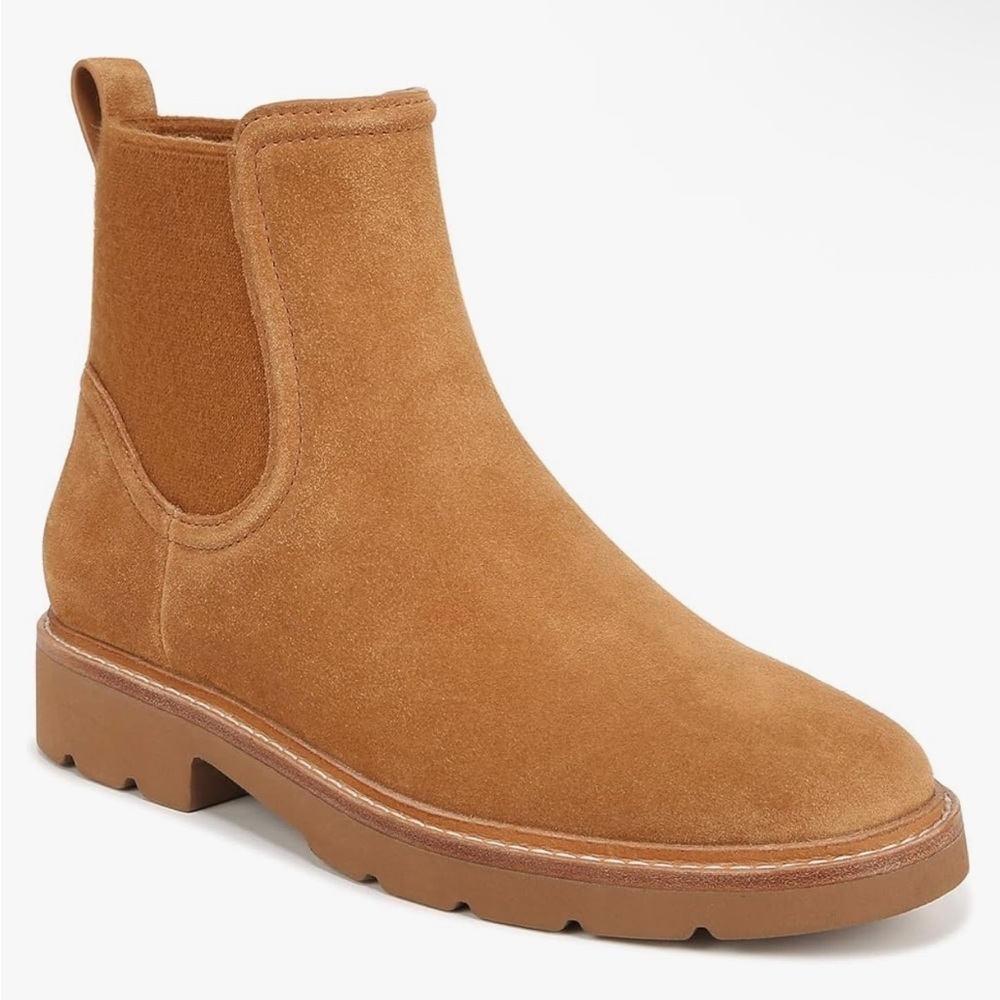 VINCE Rue chelsea boots women’s Suede ankle lug sole shoes $395 sz 10
